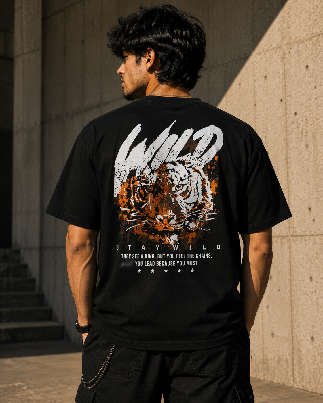 WILD TIGER OVERSIZED T-SHIRT