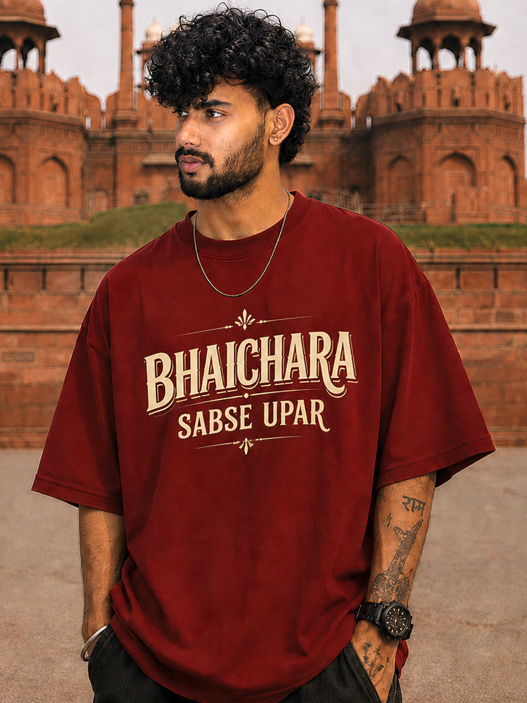 Short Sleeves T-Shirt | Desi Bhaichara | Oversized Streetwear