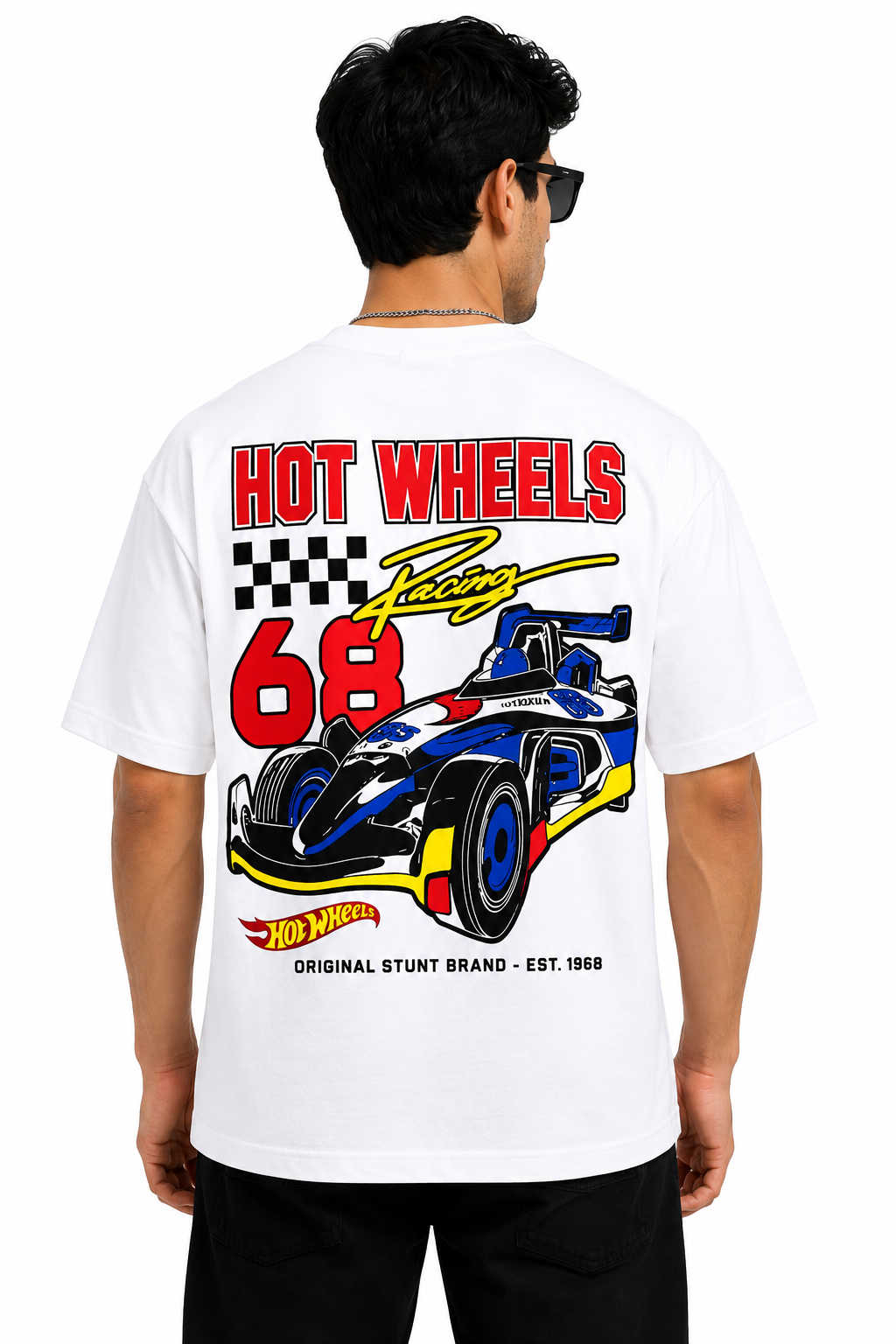 Hot Wheels Racing 68 Oversized T-Shirt – White