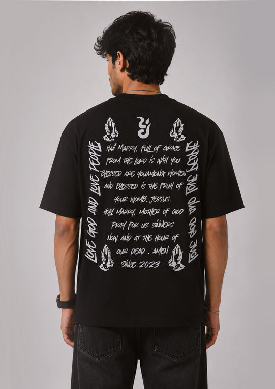 LOVE GOD AND LOVE PEOPLE OVERSIZED T-SHIRT